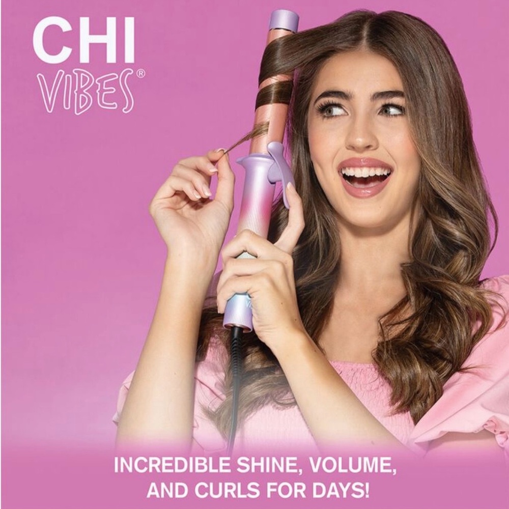 CHI Vibes "You Go Curl" 1.25 Inch Curling Iron - Picture 3 of 6
